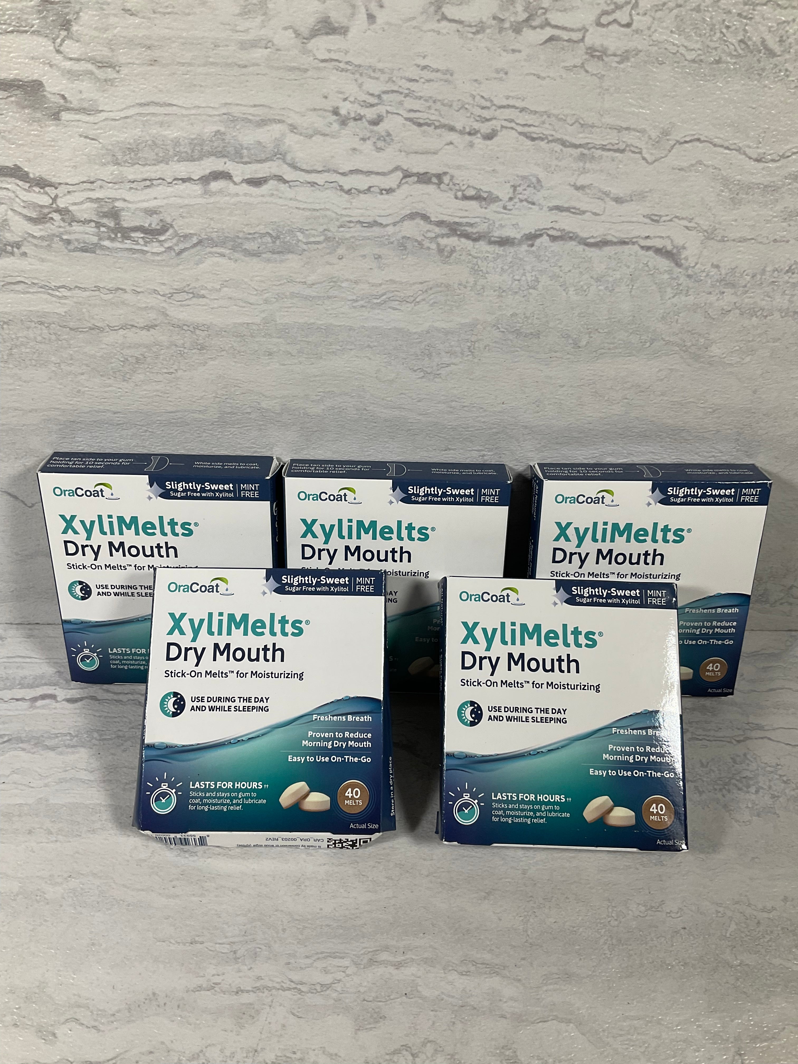 5-pack Oracoat Xylimelts, 40 Count Each, Exp 2/26 (6966374138039)